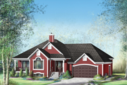 Country Style House Plan - 3 Beds 2 Baths 1935 Sq/Ft Plan #25-4643 