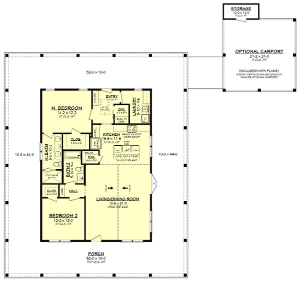 Barndominium Floor Plan - Main Floor Plan #430-359