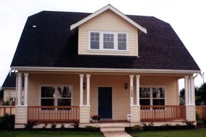 Cottage Exterior - Front Elevation Plan #124-306
