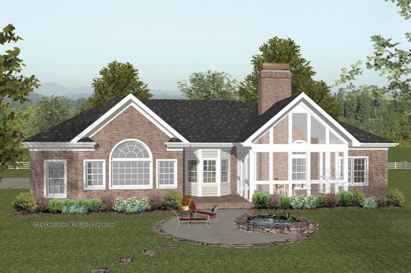 Home Plan - Exterior - Rear Elevation 2 for Craftsman House Plan #56-682 - 3 bed, 2.5 bath