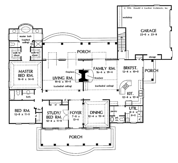 House Plan Design - Classical Floor Plan - Main Floor Plan #929-257