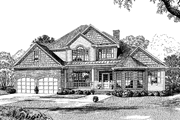 Traditional Style House Plan - 4 Beds 3 Baths 3343 Sq/Ft Plan #17-2802 