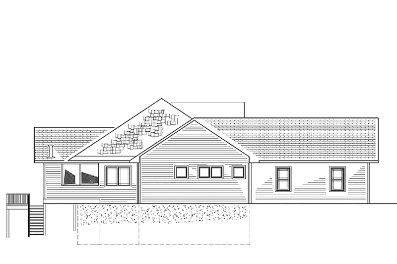 Architectural House Design - Exterior - Other Elevation for Ranch House Plan #939-13 - 4 bed, 4 bath