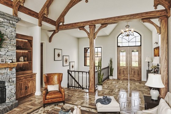 Interior - Entry for Craftsman House Plan #54-585 - 3 bed, 3.5 bath