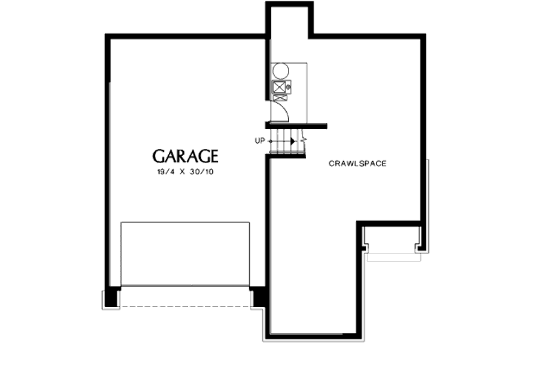 Home Plan - Floor Plan - Lower Floor for European House Plan #48-400 - 3 bed, 3 bath