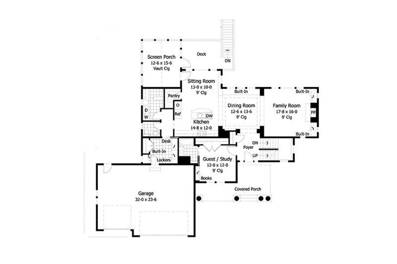 Home Plan - Floor Plan - Main Floor for Traditional House Plan #51-1084 - 4 bed, 3.5 bath