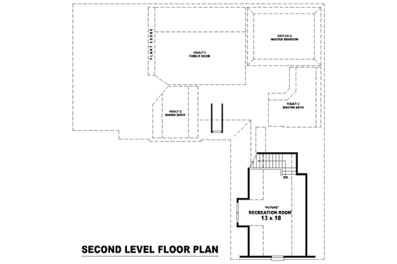 Floor Plan - Other Floor for European House Plan #81-989 - 3 bed, 2 bath