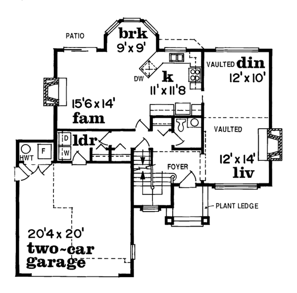 Home Plan - Mediterranean Floor Plan - Main Floor Plan #47-816