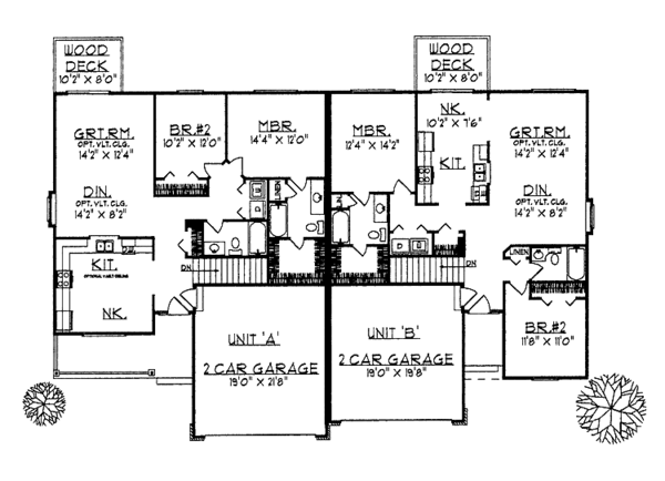 Home Plan - Ranch Floor Plan - Main Floor Plan #70-1347