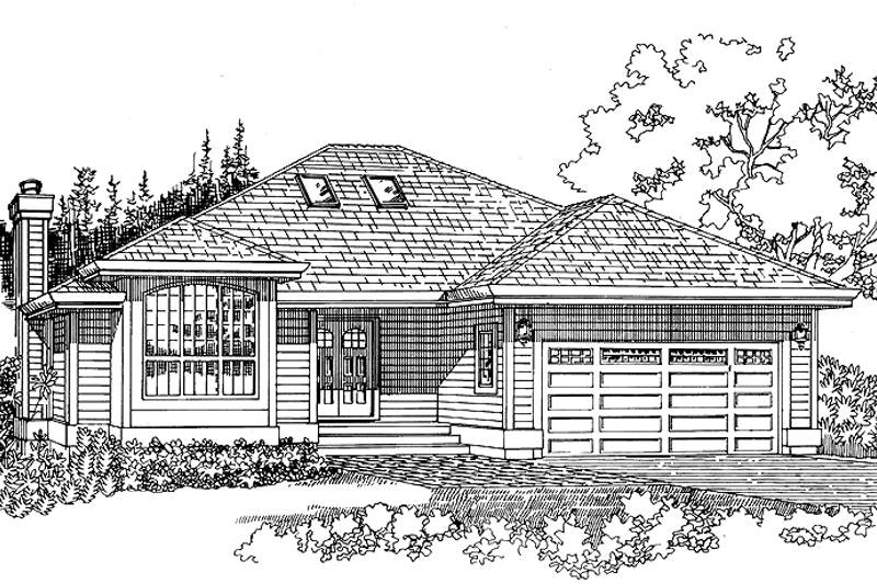 Architectural House Design - Craftsman Exterior - Front Elevation Plan #47-868