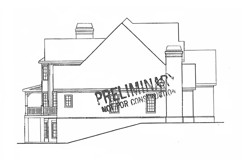 House Blueprint - Exterior - Other Elevation 1 for European House Plan #927-359 - 4 bed, 3.5 bath