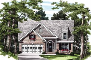 Bungalow Exterior - Front Elevation Plan #927-200