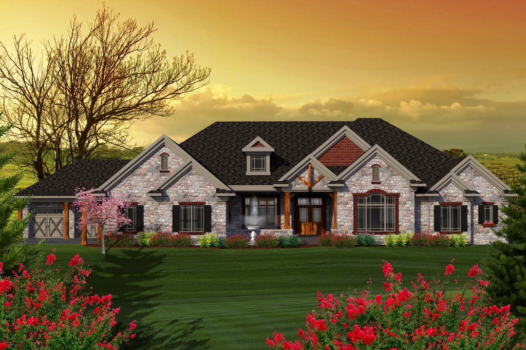 Traditional Style House  Plan  3 Beds 3 5 Baths 3794 Sq Ft 