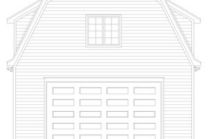 Exterior - Front Elevation 3 for Country House Plan #932-1388 - 2 bed, 1 bath
