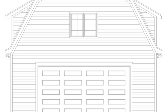 Exterior - Front Elevation 3 for Country House Plan #932-1388 - 2 bed, 1 bath