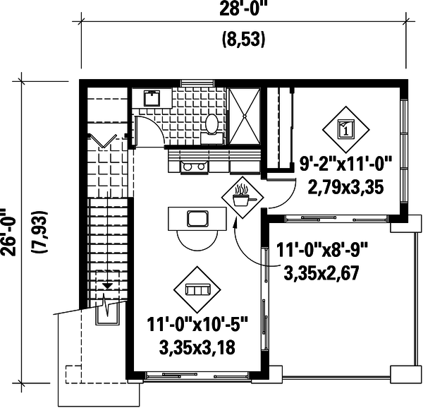 Dream House Plan - Contemporary Floor Plan - Upper Floor Plan #25-4753