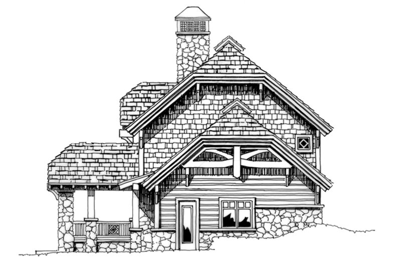 Dream House Plan - Exterior - Other Elevation 1 for Craftsman House Plan #942-26 - 2 bed, 2.5 bath