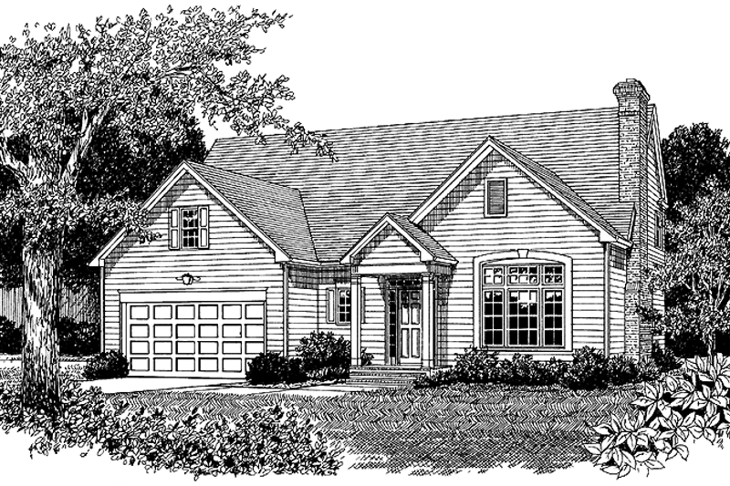 Architectural House Design - Country Exterior - Front Elevation Plan #453-337