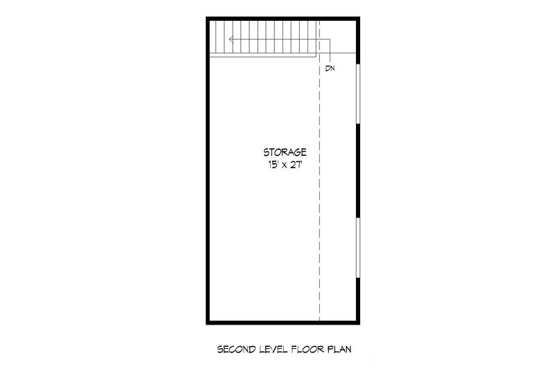 Architectural House Design - Floor Plan - Upper Floor for Cottage House Plan #932-118, 0 bath