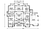 Mediterranean Style House Plan - 3 Beds 3 Baths 3355 Sq/Ft Plan #120-204 