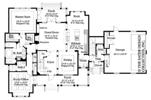 Floor Plan - Main Floor for Victorian House Plan #930-195 - 3 bed, 4.5 bath