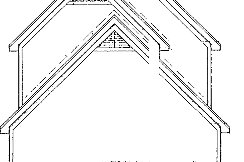 House Blueprint - Exterior - Rear Elevation for Classical House Plan #952-48 - 3 bed, 2.5 bath