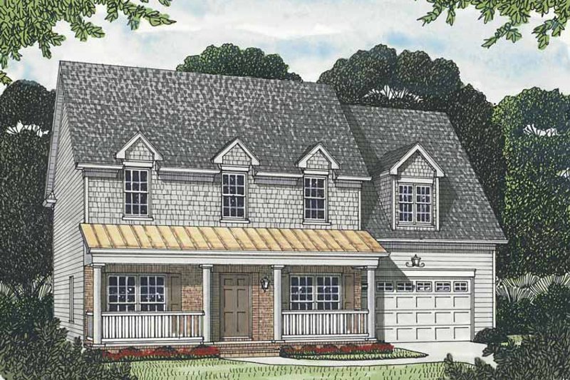 Architectural House Design - Traditional Exterior - Front Elevation Plan #453-553