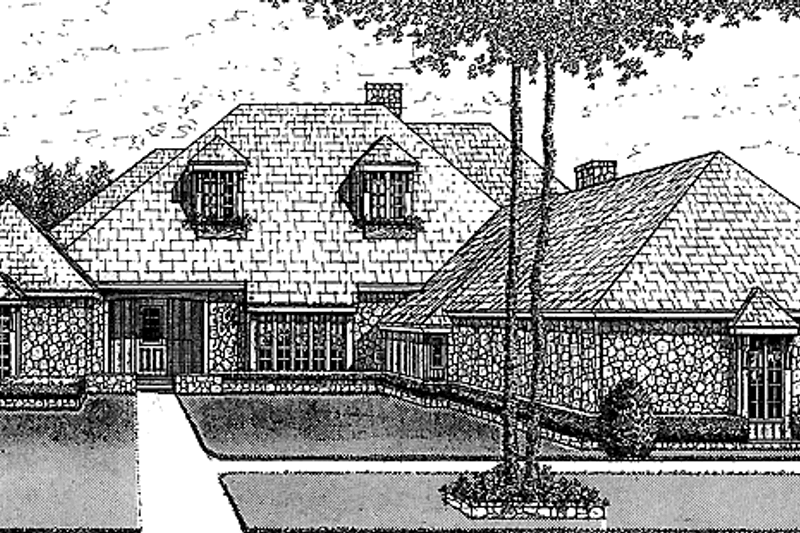 House Plan Design - Country Exterior - Front Elevation Plan #310-1073