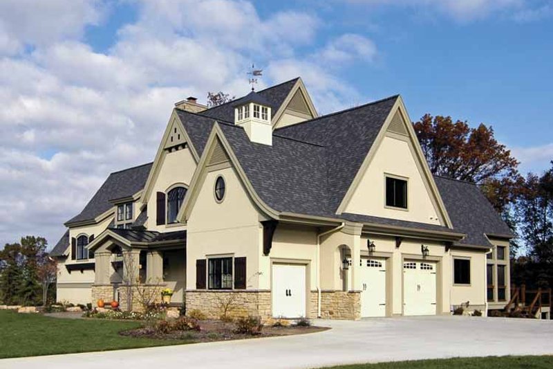 Home Plan - Exterior - Front Elevation 5 for European House Plan #928-25 - 6 bed, 3.5 bath