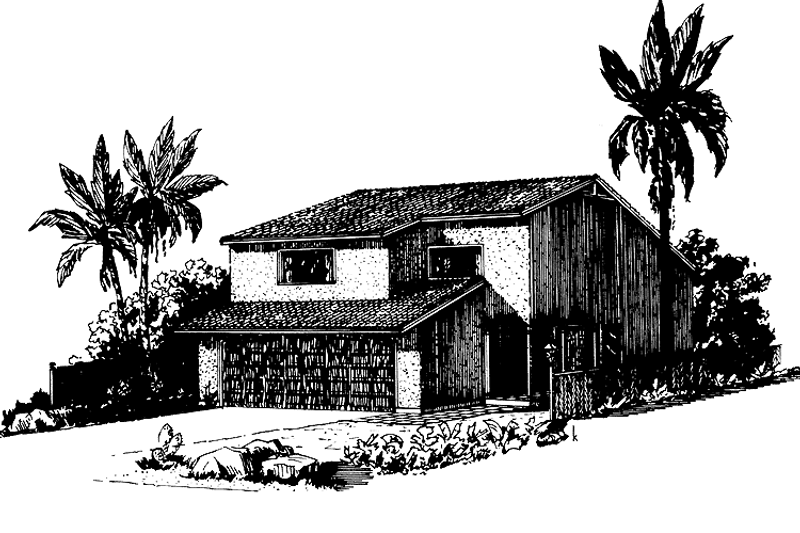 Home Plan - Contemporary Exterior - Front Elevation Plan #320-778