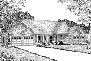 Country Exterior - Front Elevation Plan #17-2787