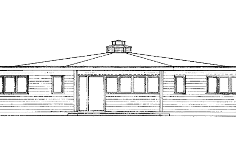 Dream House Plan - Exterior - Rear Elevation for Contemporary House Plan #72-522 - 3 bed, 2 bath