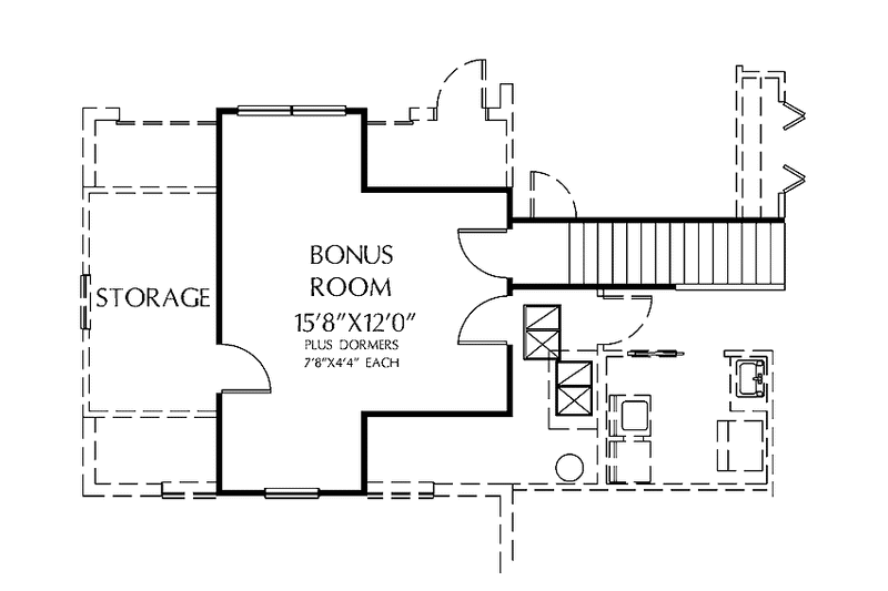 Home Plan - Floor Plan - Other Floor for Mediterranean House Plan #999-144 - 4 bed, 3 bath