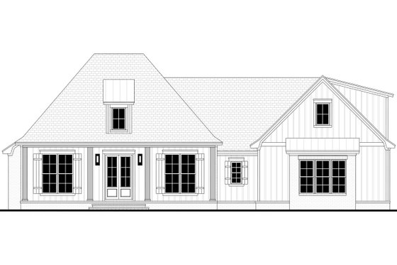Exterior - Front Elevation 4 for Farmhouse House Plan #430-392 - 3 bed, 2.5 bath