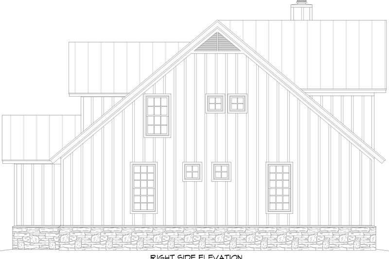 Home Plan - Exterior - Other Elevation 1 for Farmhouse House Plan #932-1078 - 4 bed, 4.5 bath