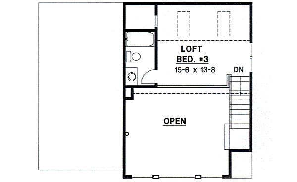 Floor Plan - Upper Floor Plan #67-629