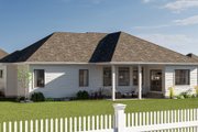 European Style House Plan - 3 Beds 2 Baths 1913 Sq/Ft Plan #455-426 