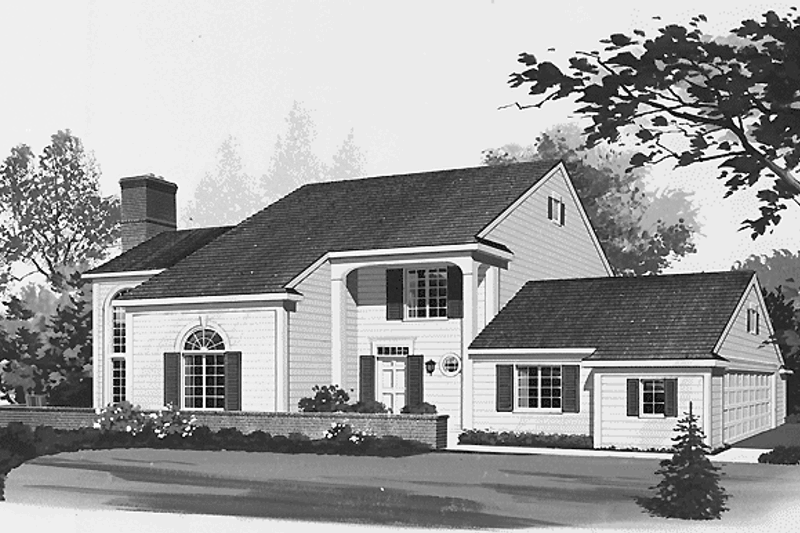 Dream House Plan - Contemporary Exterior - Front Elevation Plan #72-774