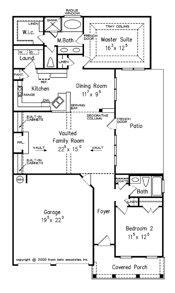 Classical Floor Plan - Main Floor Plan #927-134