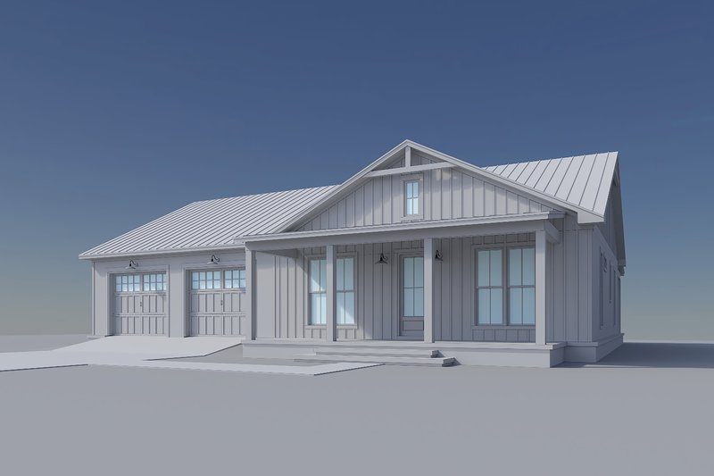 House Plan Design - Exterior - Front Elevation 10 for Barndominium House Plan #430-419 - 2 bed, 2 bath