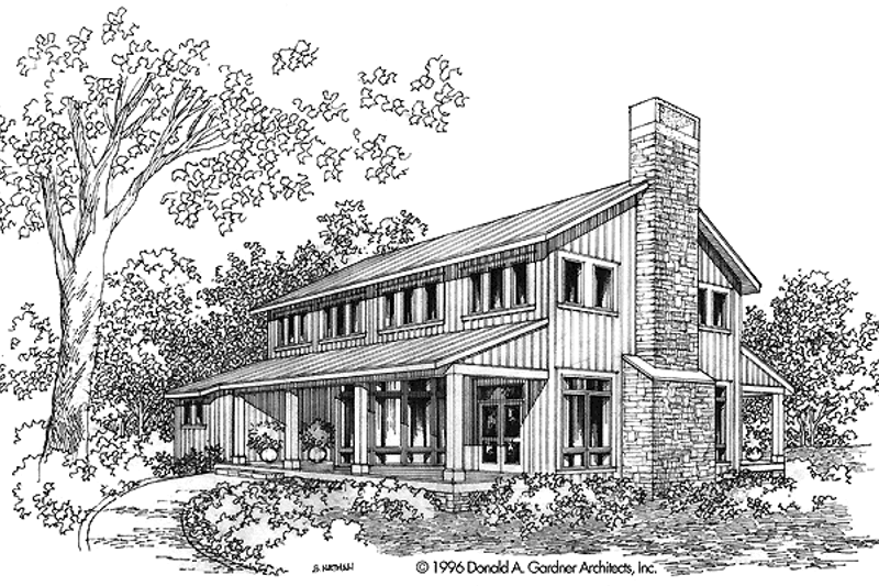 Architectural House Design - Country Exterior - Front Elevation Plan #929-269