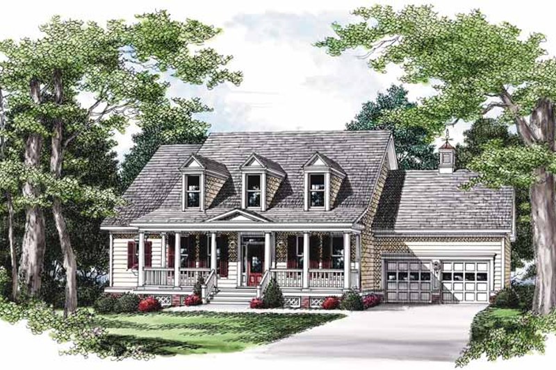 Architectural House Design - Country Exterior - Front Elevation Plan #927-570