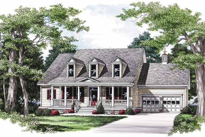 Dream House Plan - Country Exterior - Front Elevation Plan #927-570