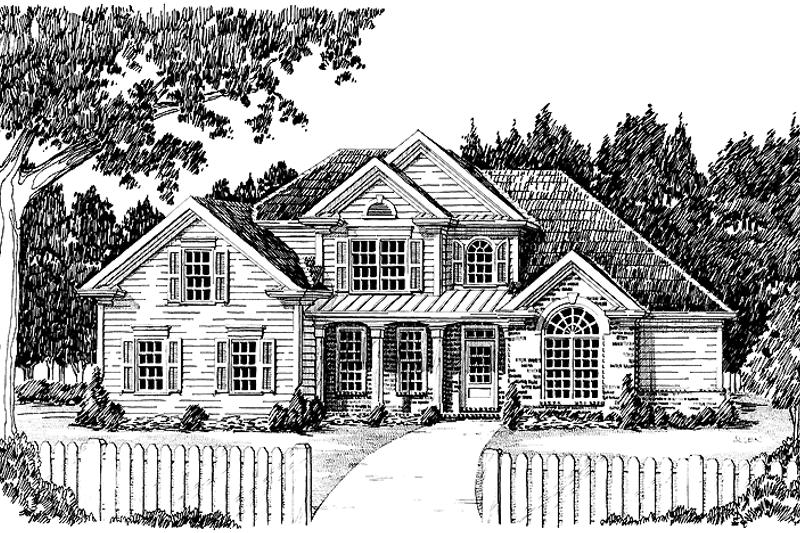 Home Plan - Exterior - Front Elevation 3 for Country House Plan #927-620 - 4 bed, 3 bath