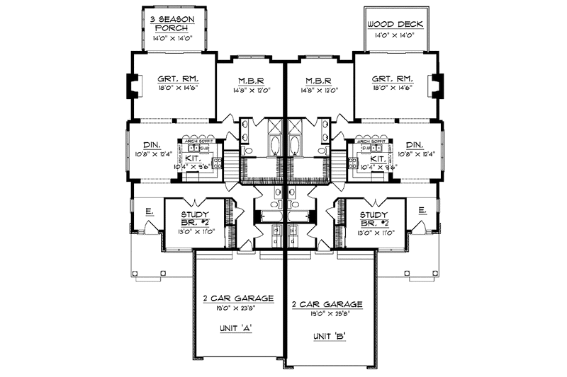 Dream House Plan - Floor Plan - Main Floor for Traditional House Plan #70-1392 - 4 bed, 4 bath