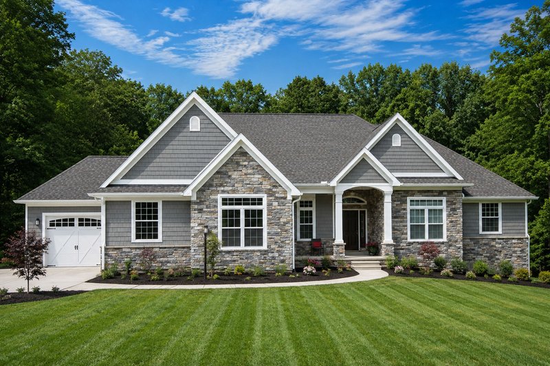Dream House Plan - Exterior - Front Elevation 2 for European House Plan #20-2128 - 3 bed, 2.5 bath