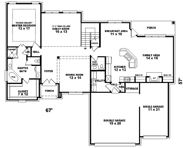 European Floor Plan - Main Floor Plan #81-548