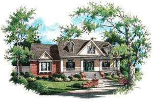 Country Exterior - Front Elevation Plan #45-338