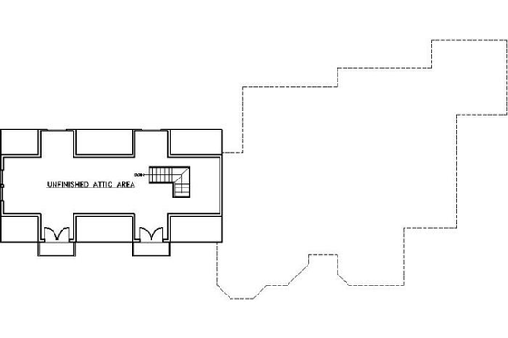 Floor Plan - Upper Floor for Traditional House Plan #117-155 - 3 bed, 4 bath