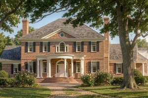 Dream House Plan - Southern Exterior - Front Elevation Plan #137-414